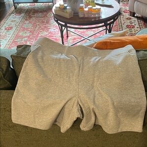 Lands' End Women's Athletic Shorts in Light Gray